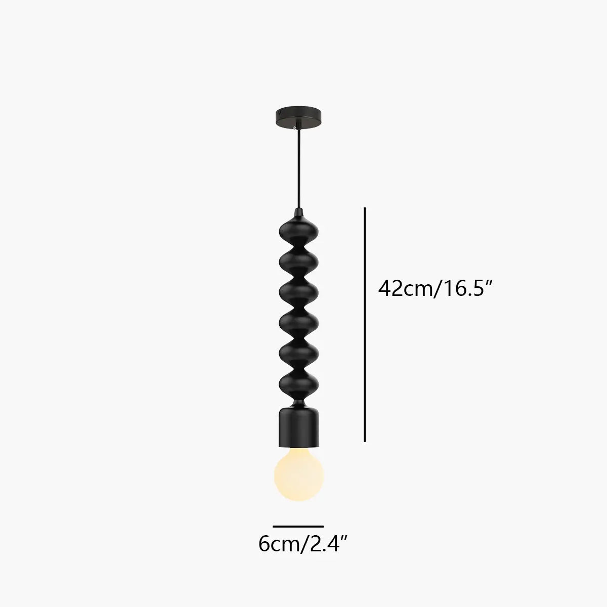 flairel Bauhaus Bead Bedside Pendant Light
