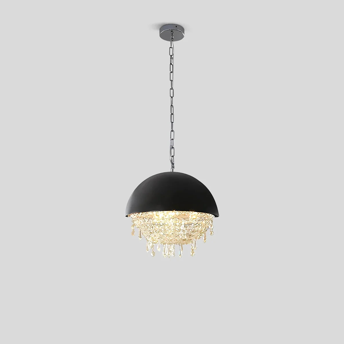 flairel Spherical Crystal Chandelier Globe Pendant Light