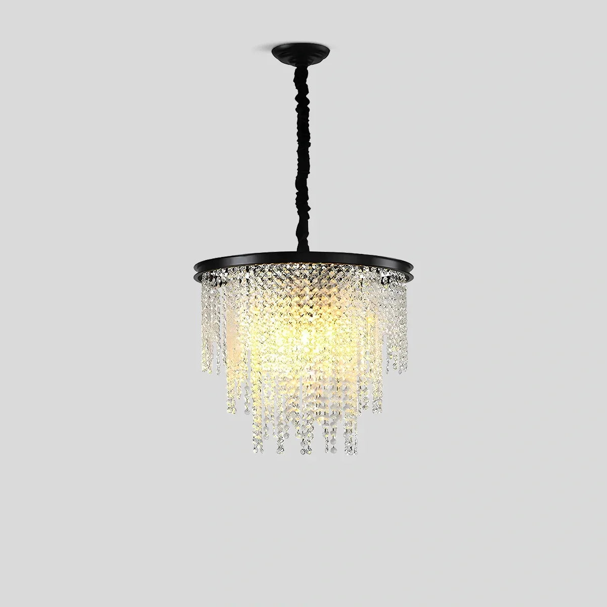 flairel Octagonal Beaded Crystal Chandelier