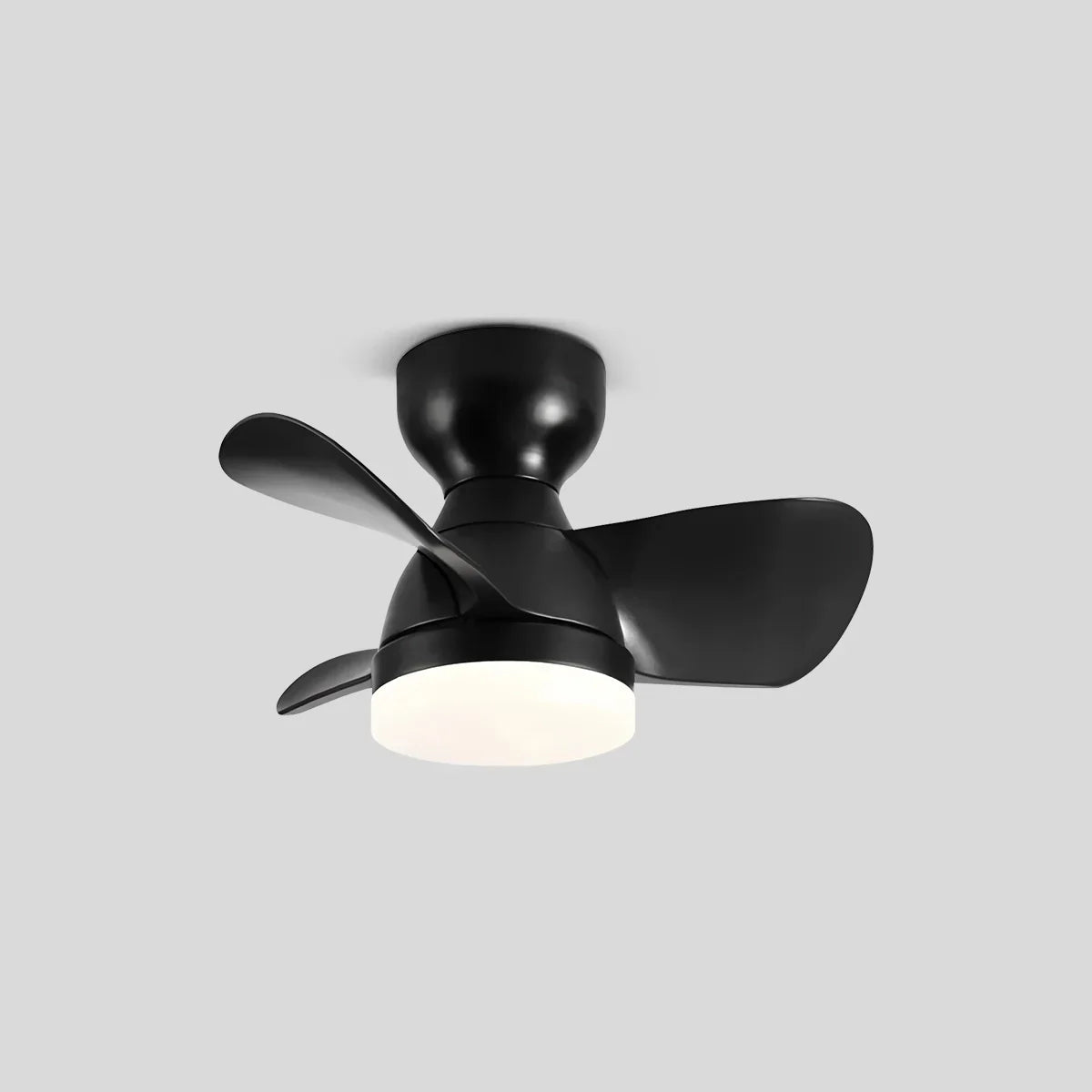 flairel Small Flush Mount Ceiling Fan with Light