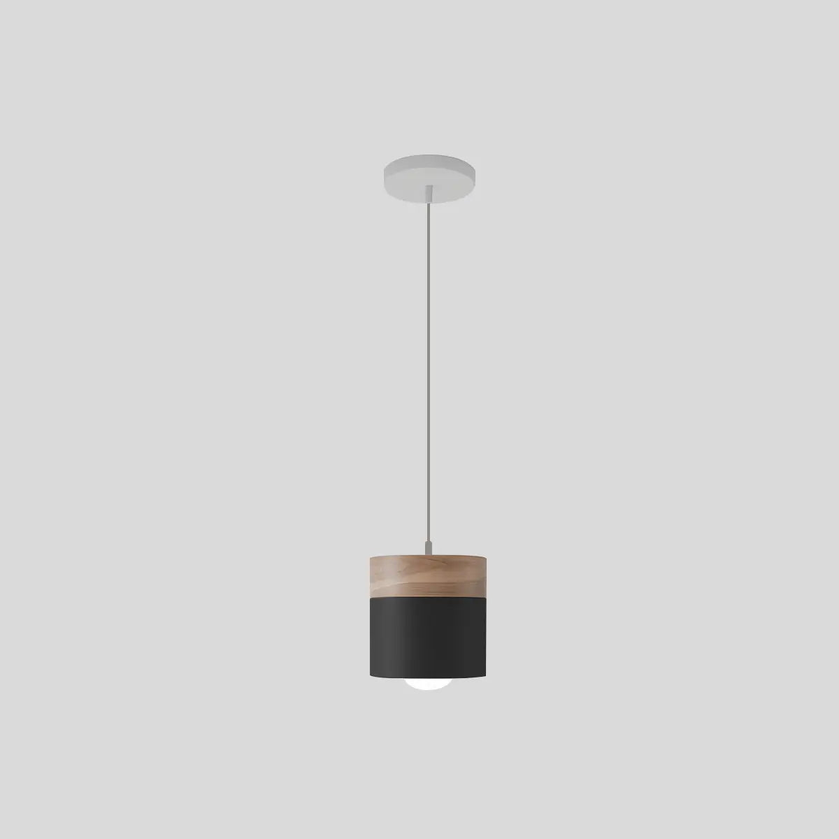 flairel Laetus Modern Wood Accent Pendant Light