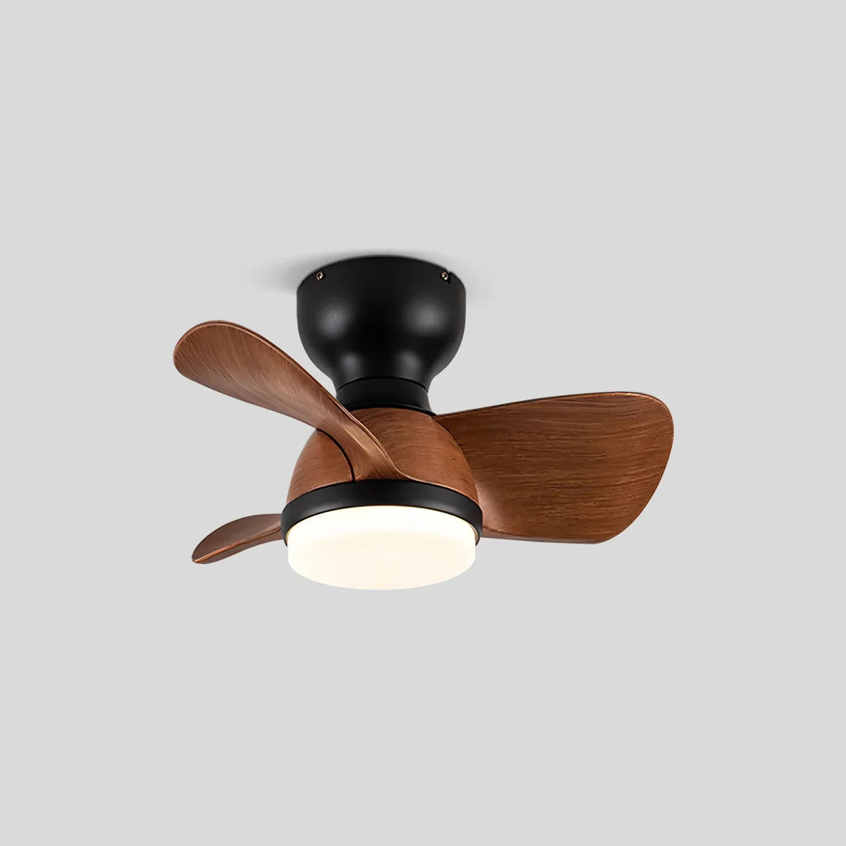 flairel Small Flush Mount Ceiling Fan with Light