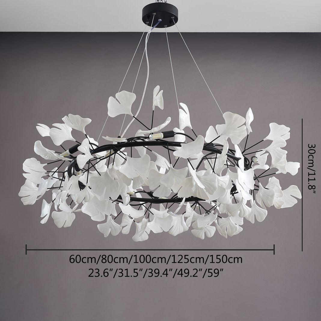 flairel Ginkgo Chandelier-C Hanging Light Fixtures