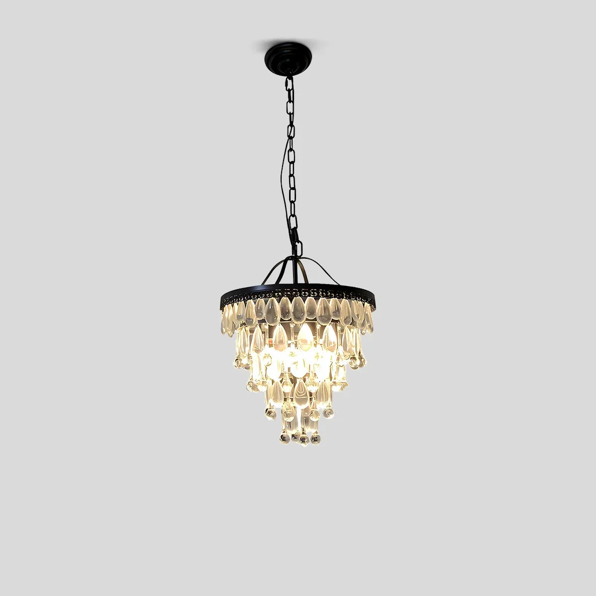 flairel Droplet Crystal Chandelier for Dining Room