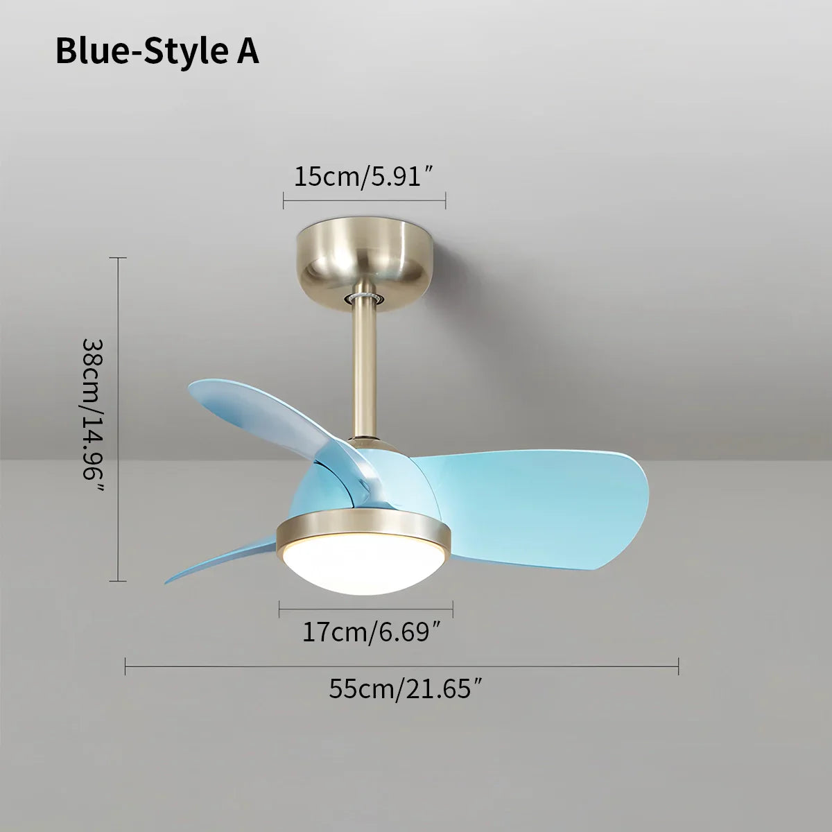 flairel Simple Ceiling Fan Light for Children's Room