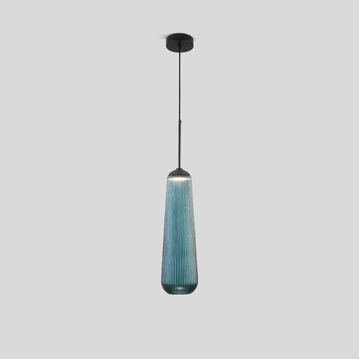 flairel Nordic Pleated Colored Glass Pendant Light