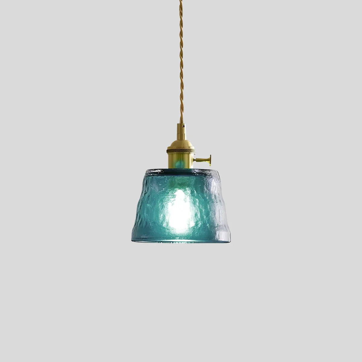 flairel Nordic Cup Glass Pendant Lamp for Bedside