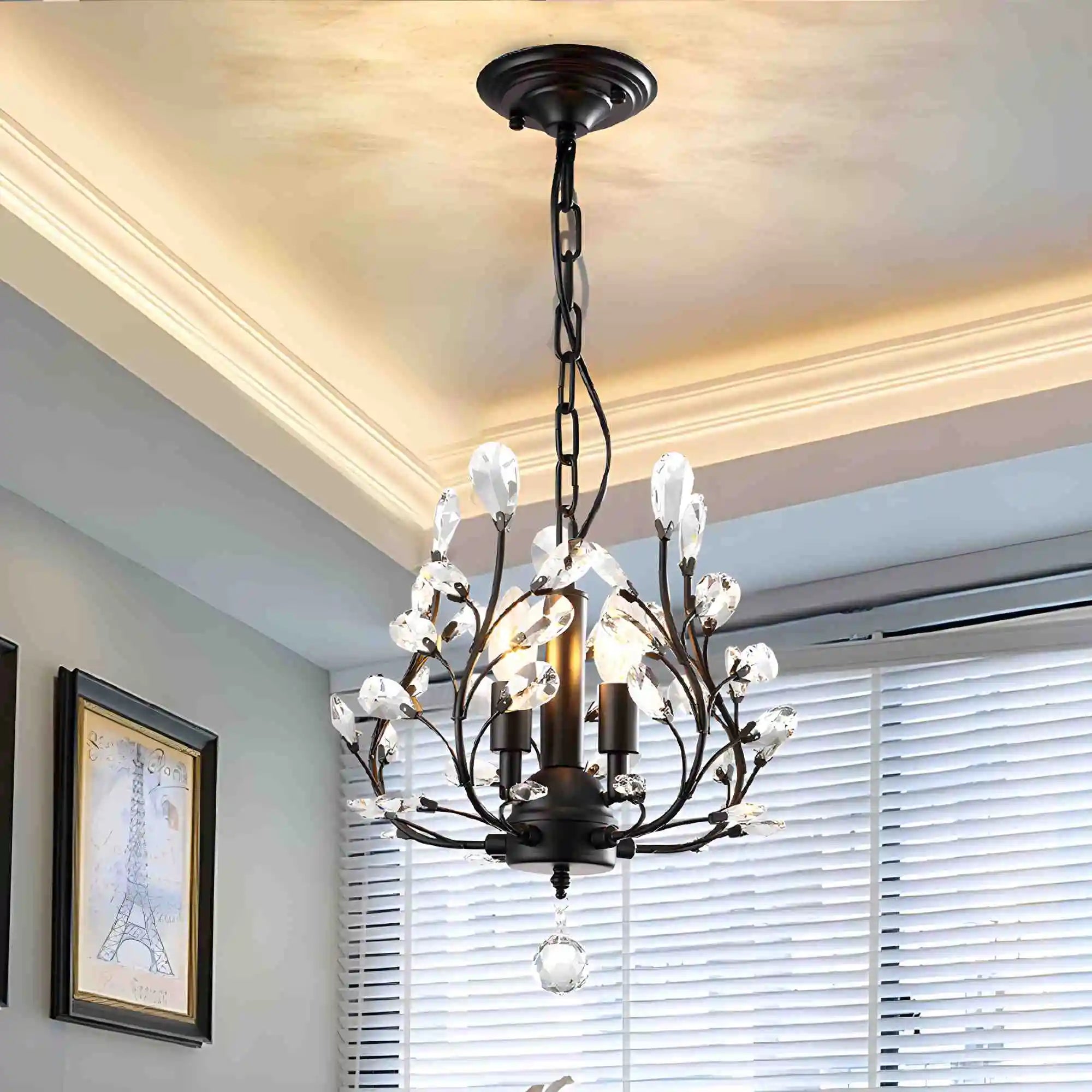flairel Branch Crystal Chandelier for Living Room