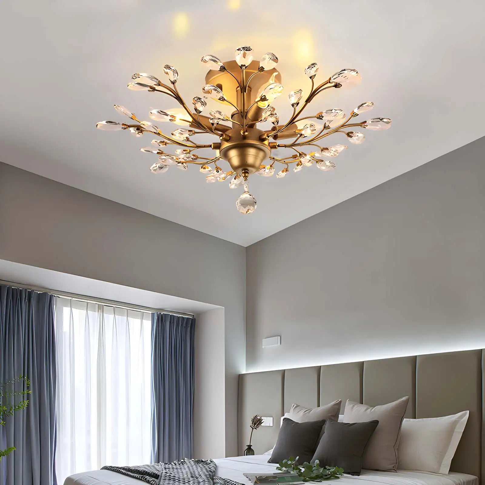 flairel Branch Crystal Chandelier for Living Room