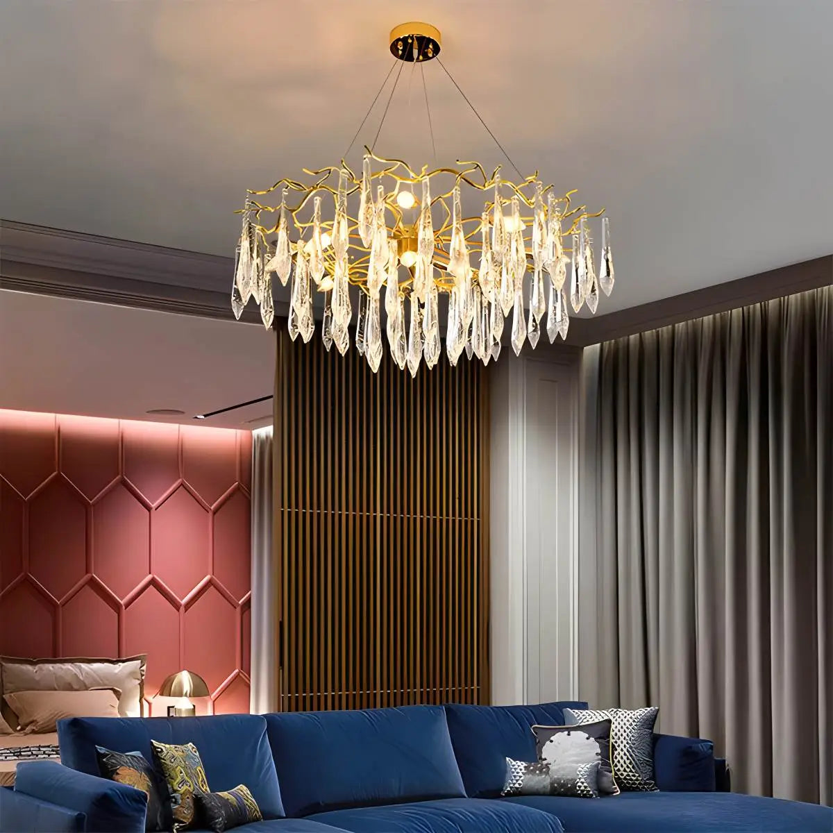 flairel Branch Water Droplet Chandelier