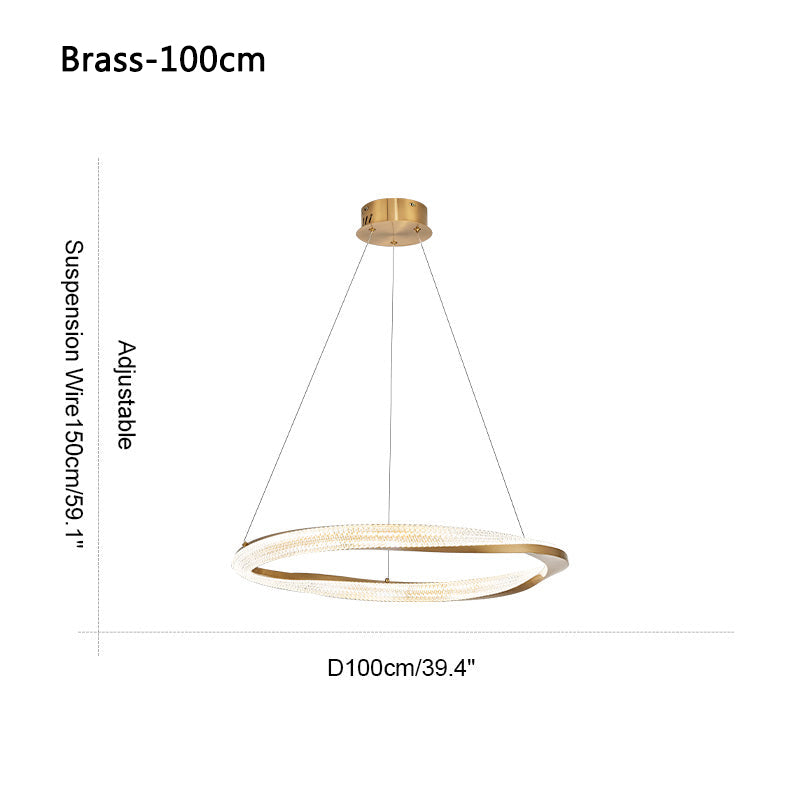 flairel Modern Simple Mobius Circle Chandelier