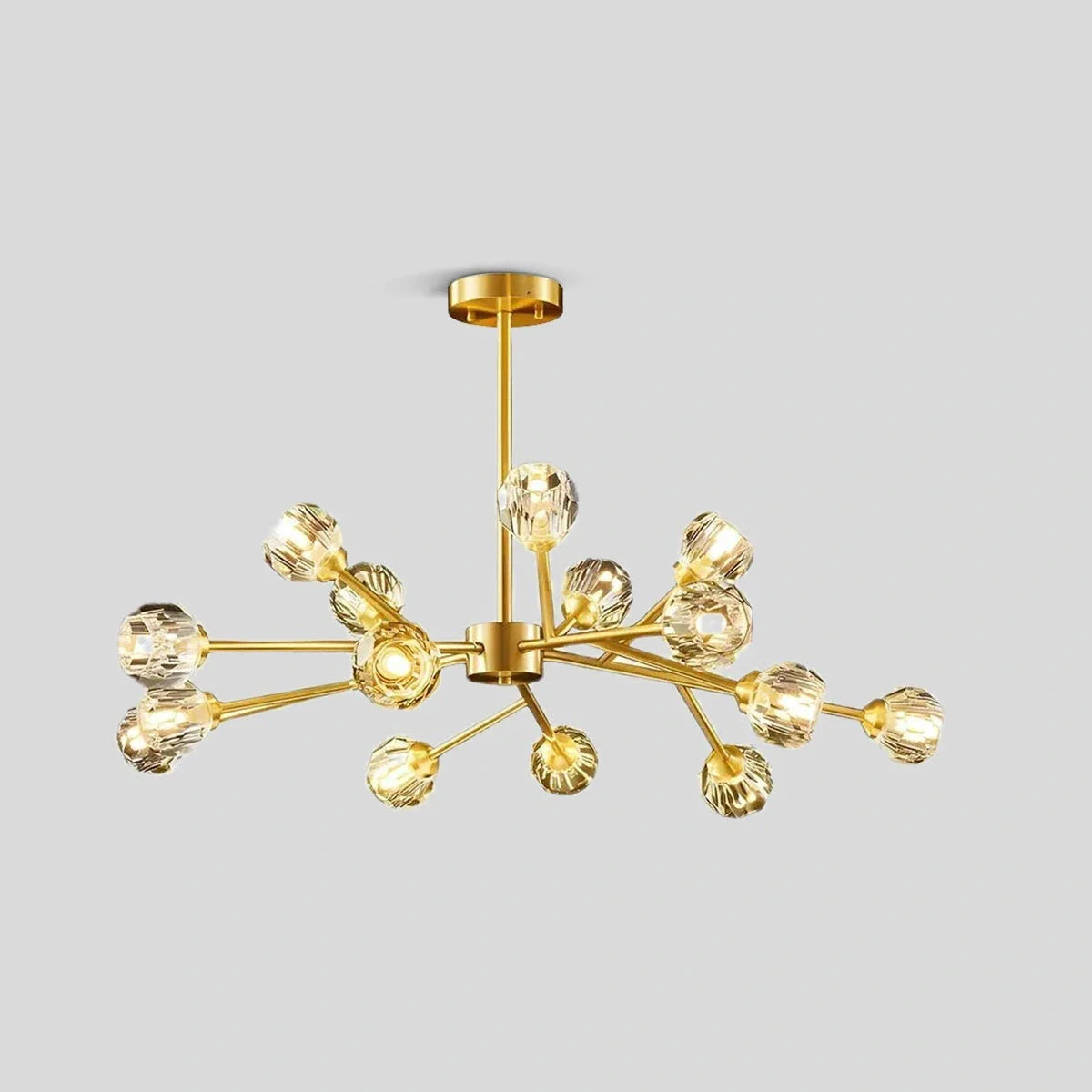 flairel Crystal Ball Round Cluster Chandelier