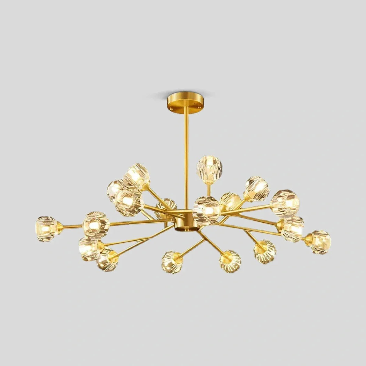 flairel Crystal Ball Round Cluster Chandelier