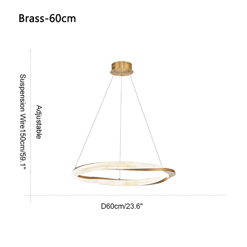 flairel Modern Simple Mobius Circle Chandelier