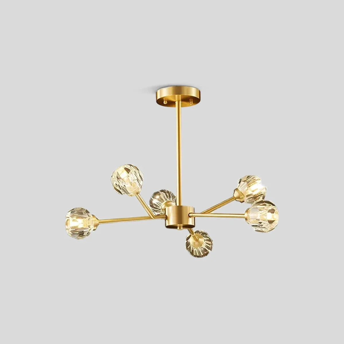 flairel Crystal Ball Round Cluster Chandelier