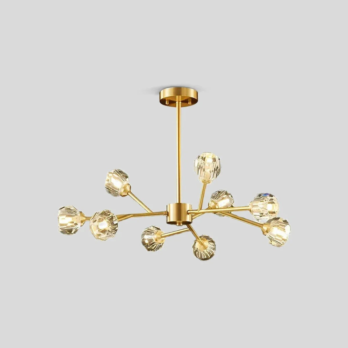 flairel Crystal Ball Round Cluster Chandelier