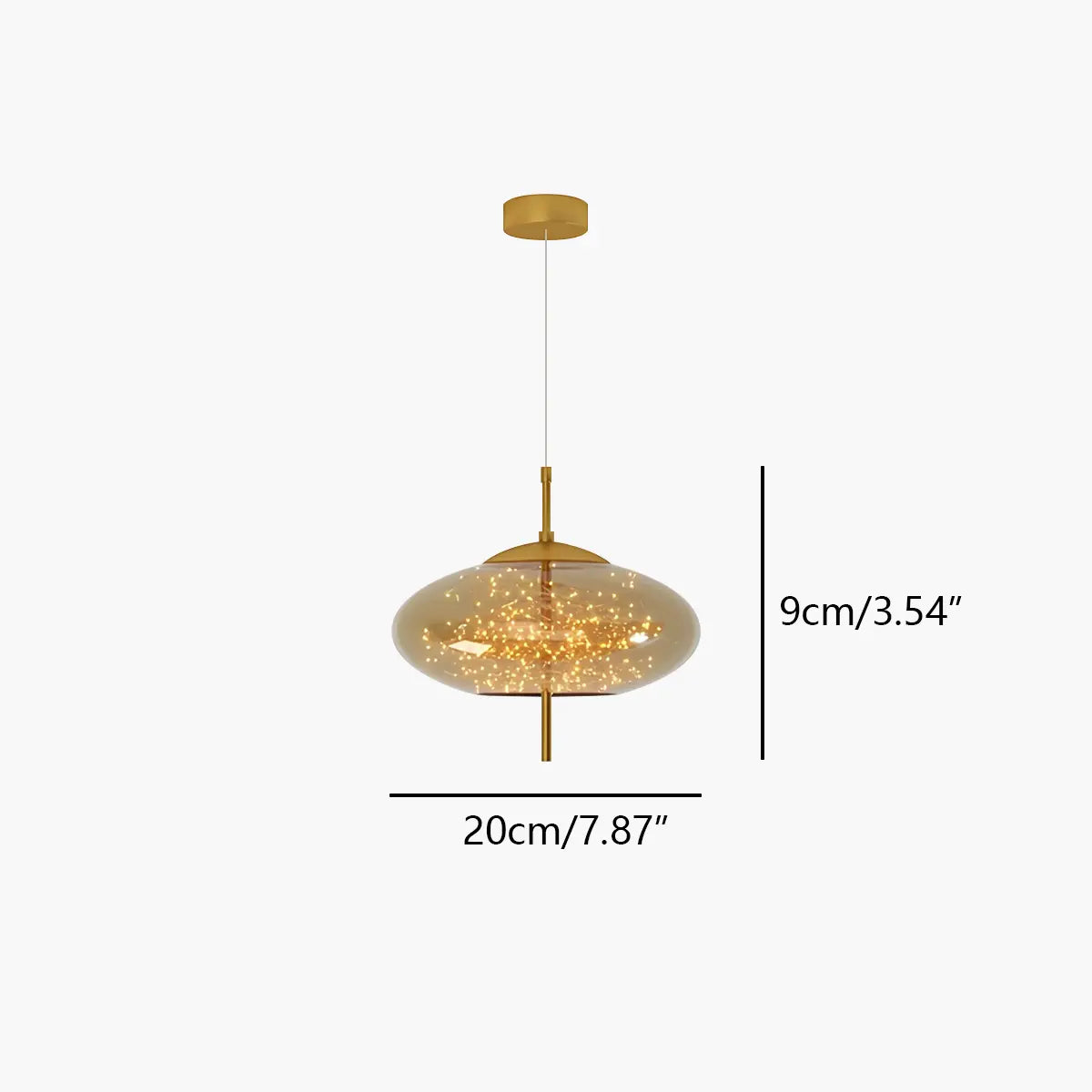 flairel Twirl Modern Pendant Light for Bedroom
