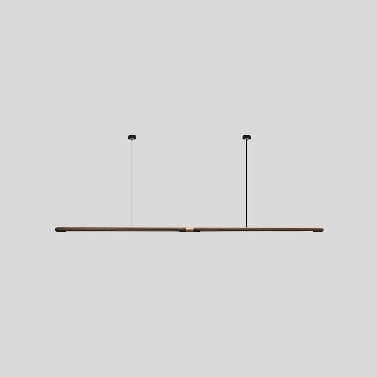 flairel Svelte Wood Linear Pendant Light for Kitchen