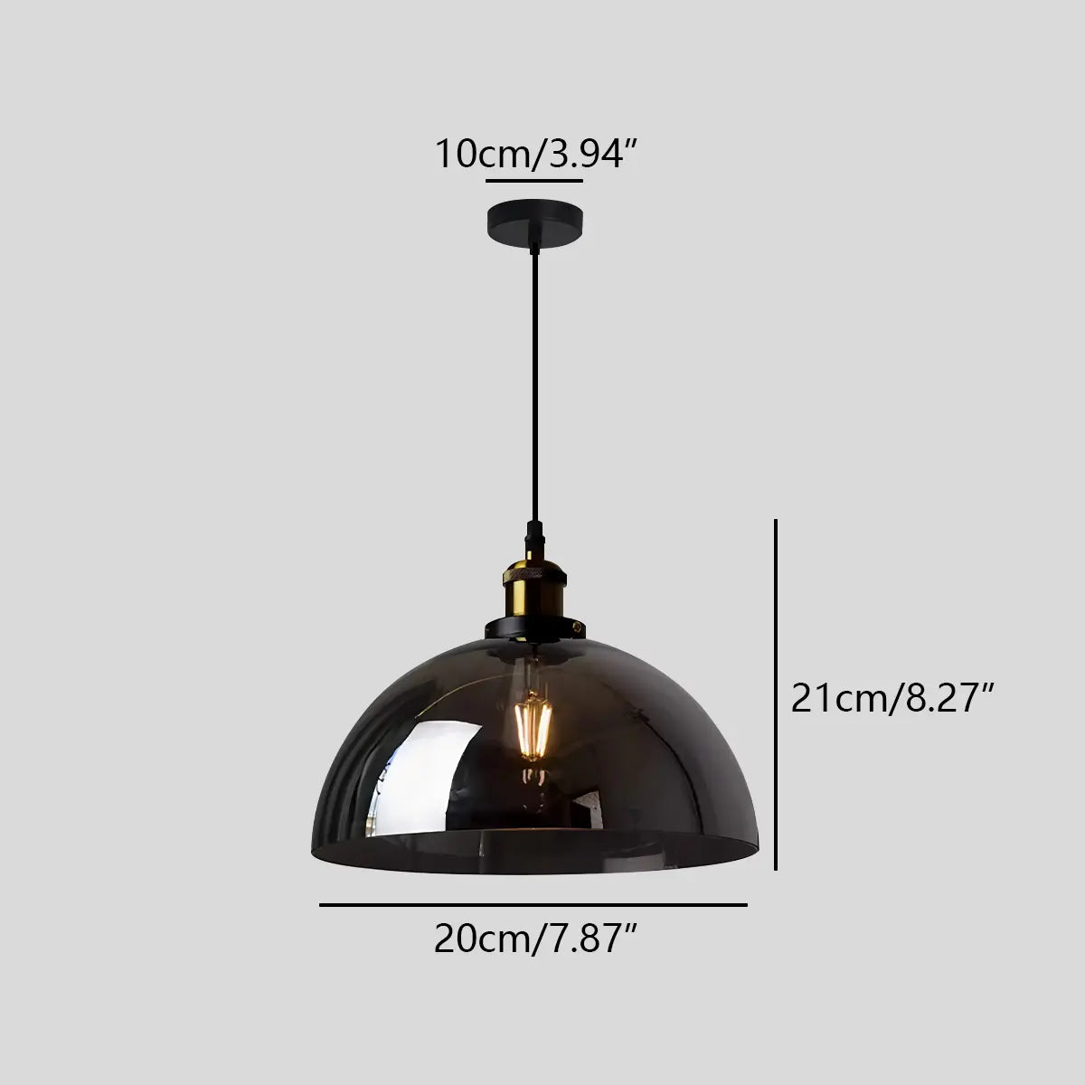 flairel Mabel Glass Pendant Light for Kitchen Island