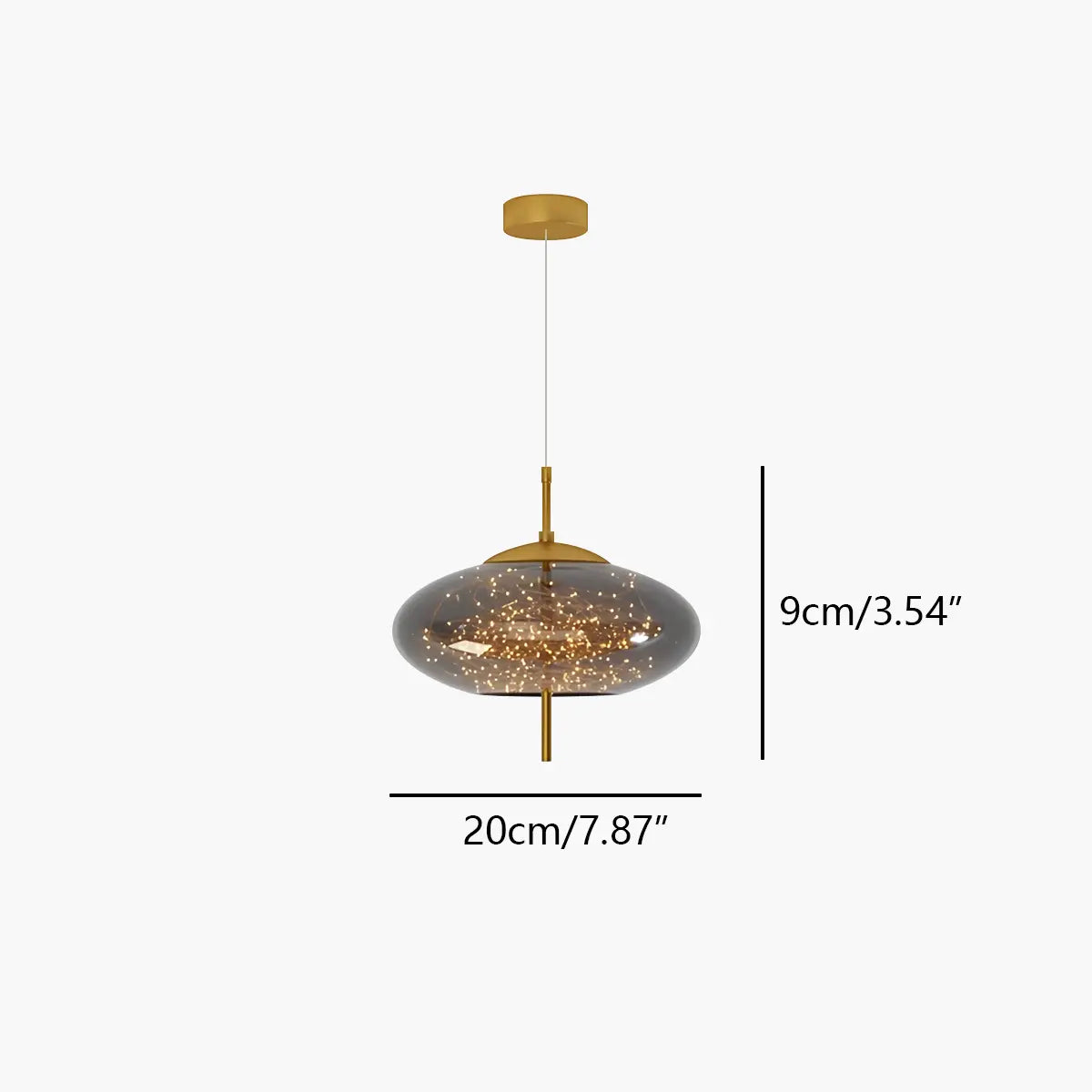 flairel Twirl Modern Pendant Light for Bedroom