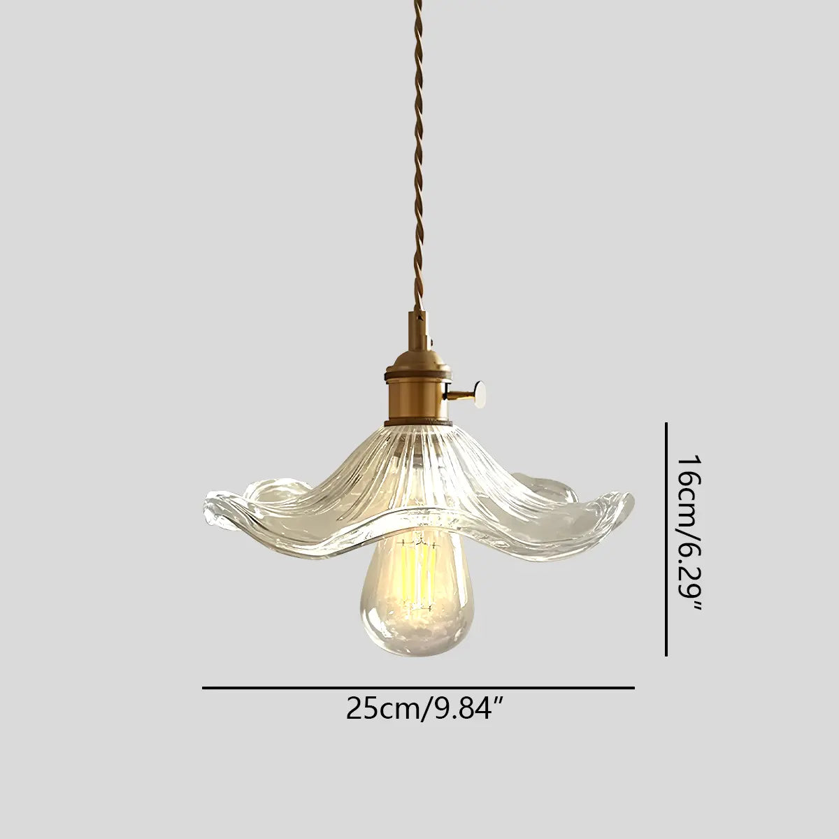 flairel Isabel Glass Pendant Light for Kitchen Island
