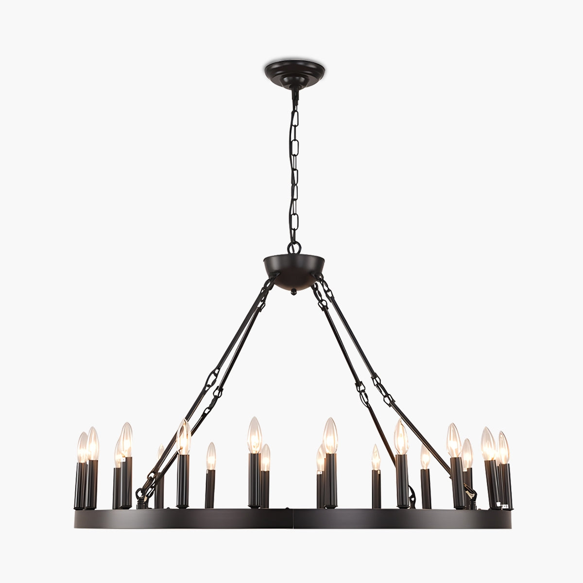 flairel Candle Shaped Chandelier for Dining Room