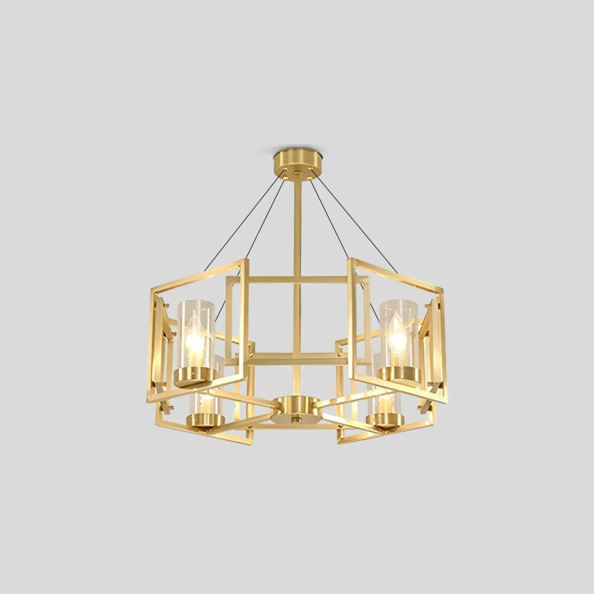 flairel Modern Luxury All Copper Chandelier