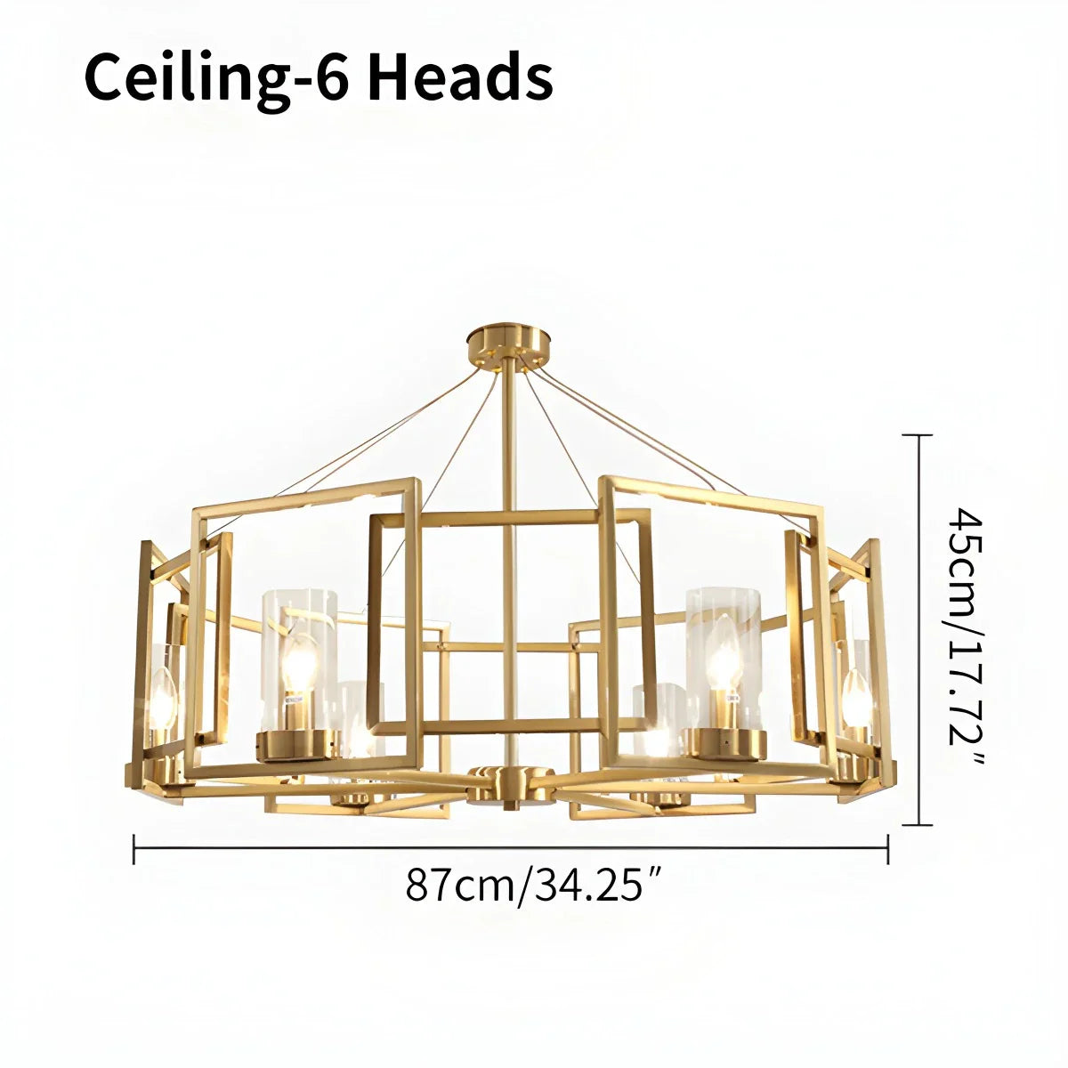flairel Modern Luxury All Copper Chandelier