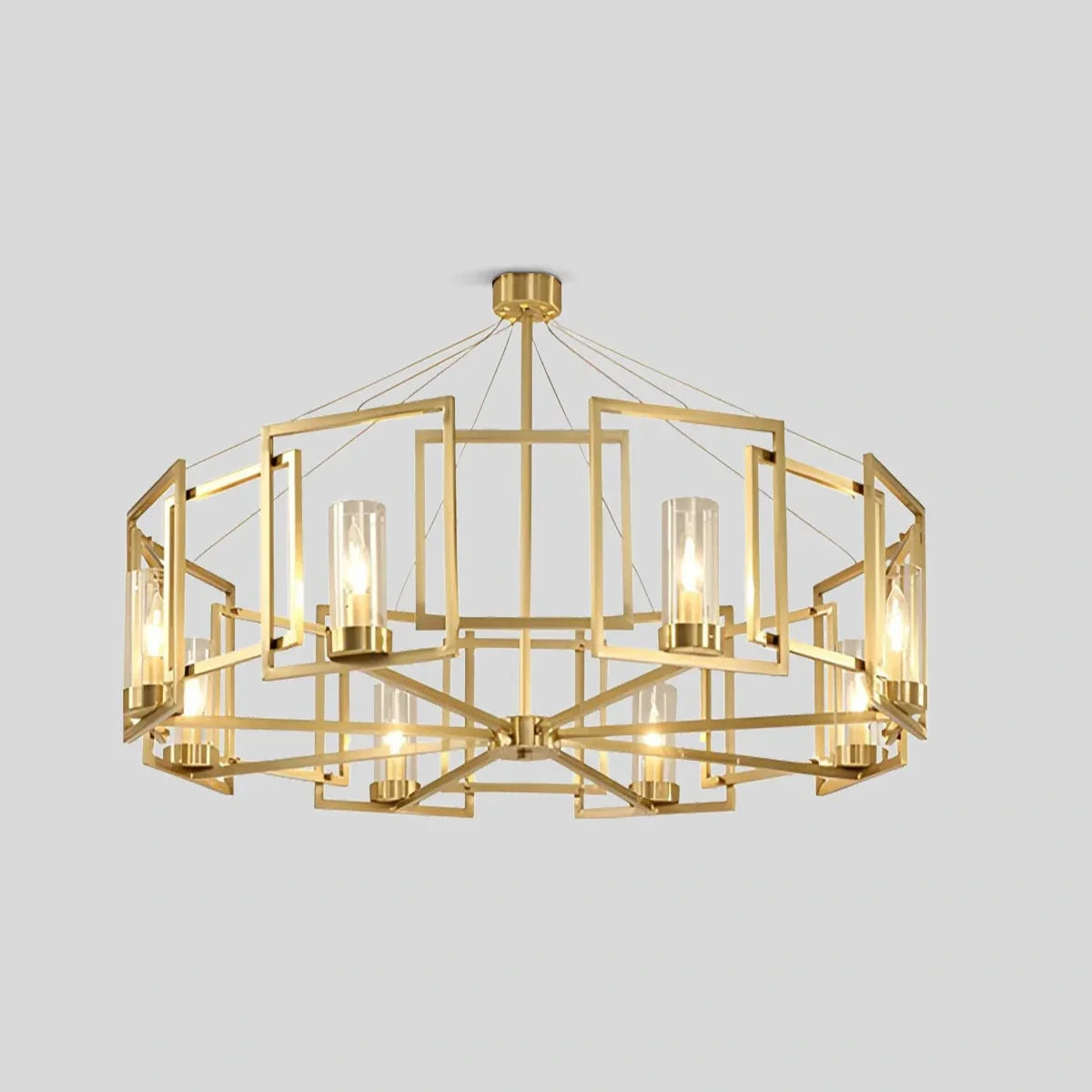 flairel Modern Luxury All Copper Chandelier