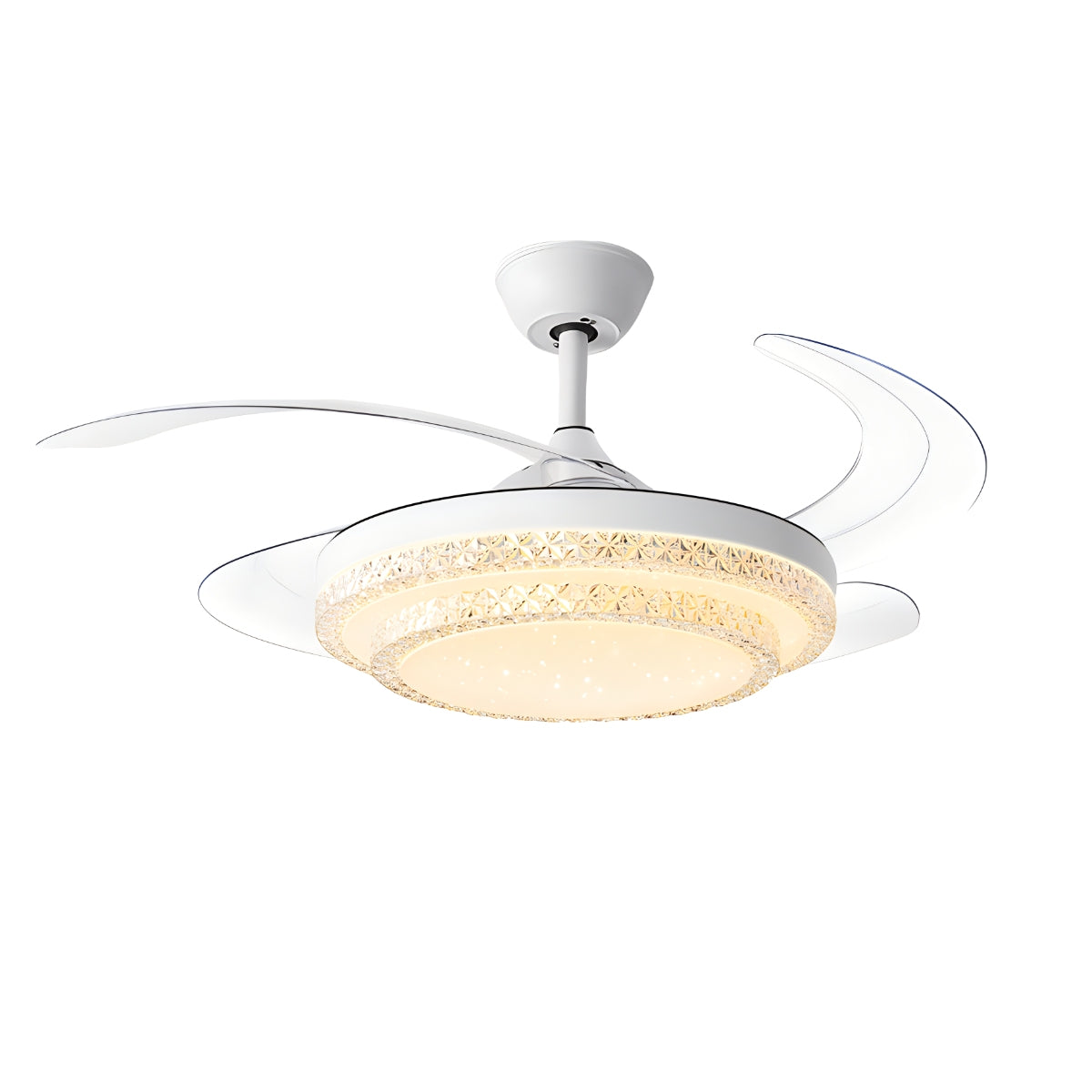 flairel Dimmable Remote Hugger Ceiling Fan Light