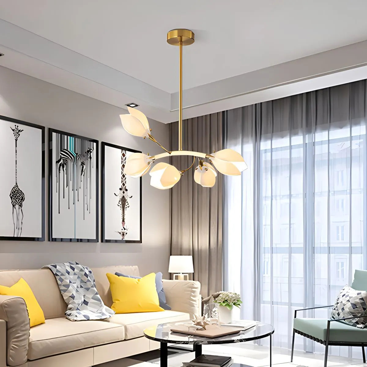 flairel Ceramics Magnolia Chandelier