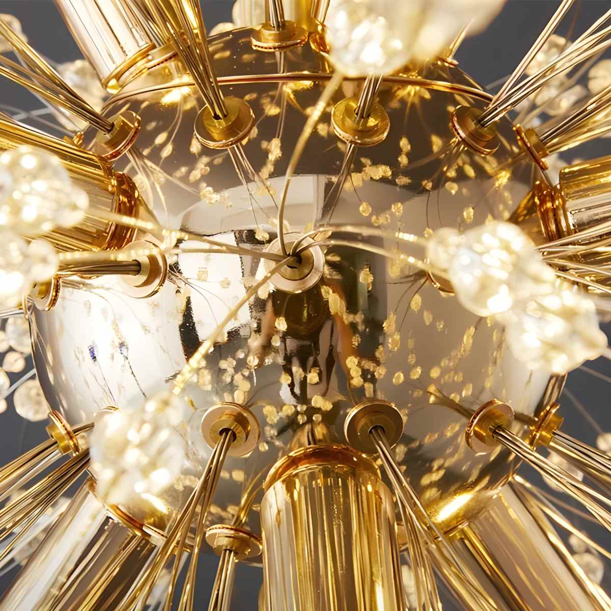 flairel Charlie Dandelion Crystal Chandelier