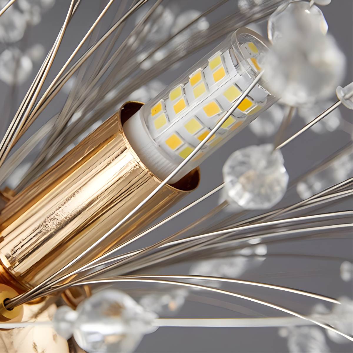 flairel Charlie Dandelion Crystal Chandelier