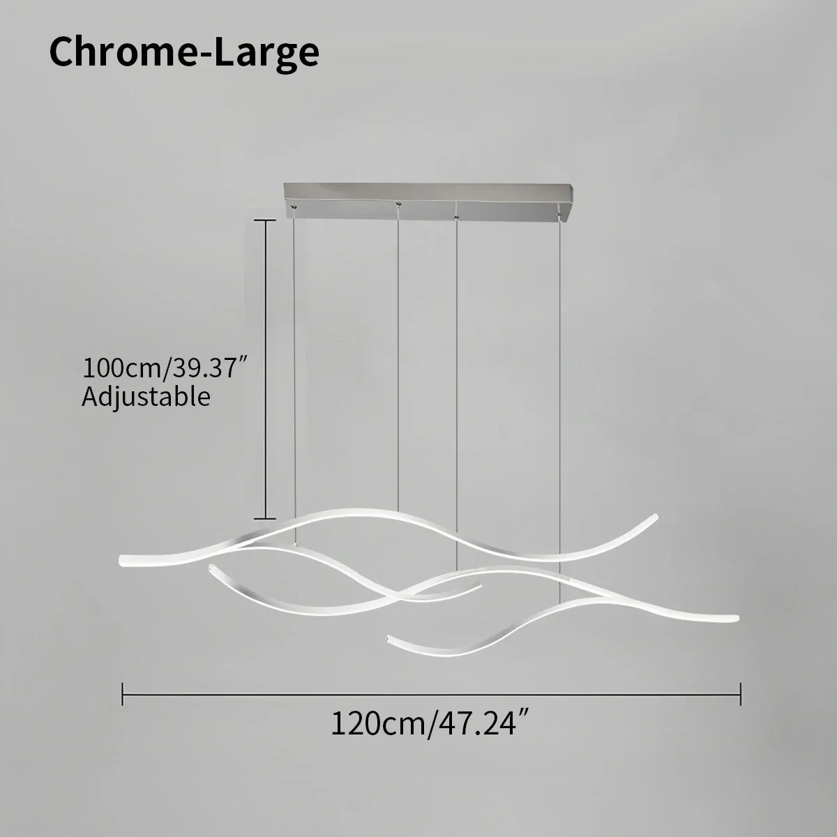 flairel Modern Waves Hanging Pendant Light