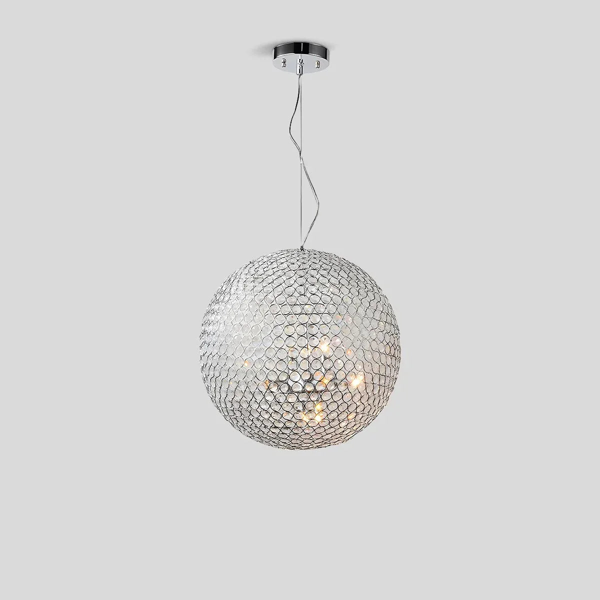 flairel Creative Crystal Ball Chandelier for Dining Room