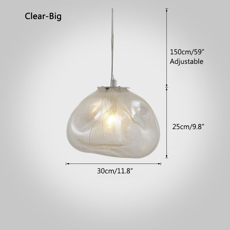 flairel Light Luxury Cloud Shape Glass Pendant Light
