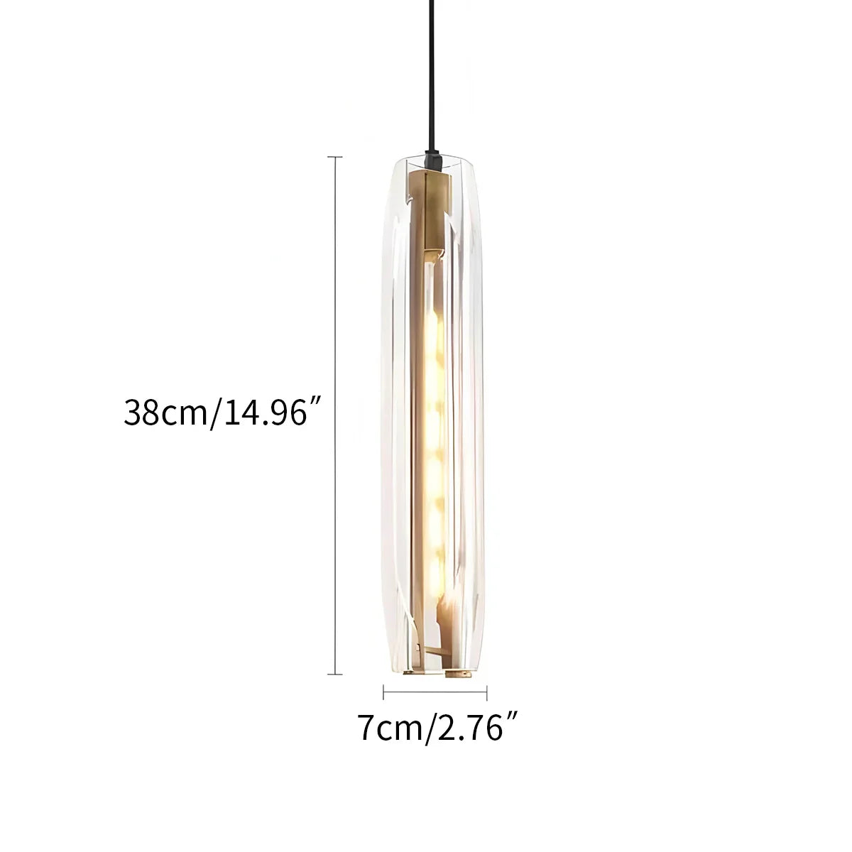 flairel Rod Light Elegant Post Modern Pendant Light
