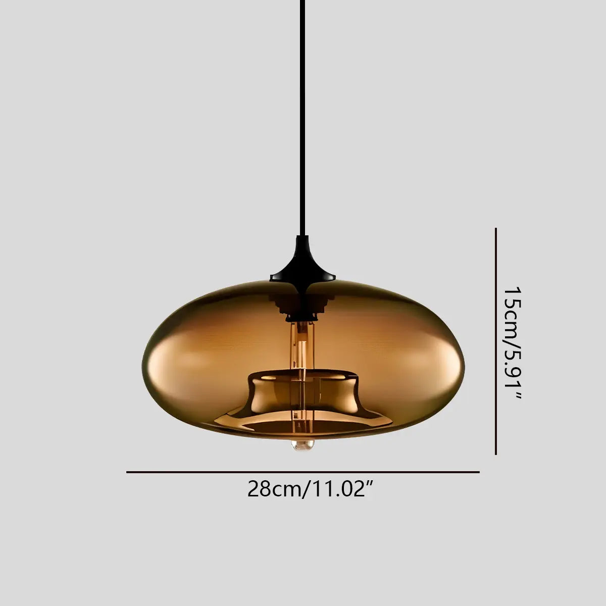 flairel Colorful Glass Pendant Light for Dining Area