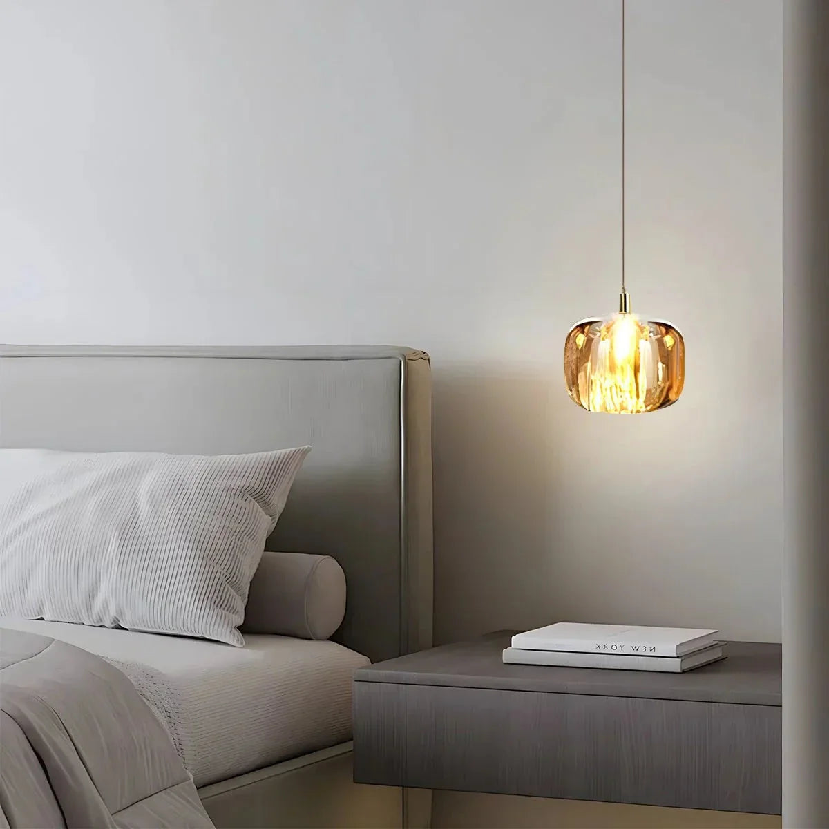 flairel Colored Glass Multi Pendant Chandelier