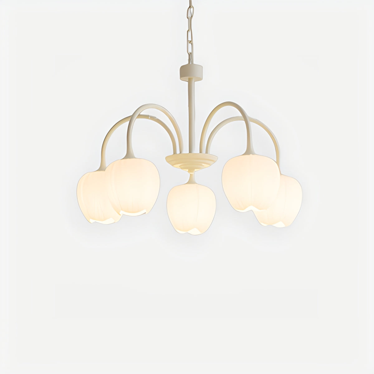 flairel French Romance Tulip Matcha Chandelier