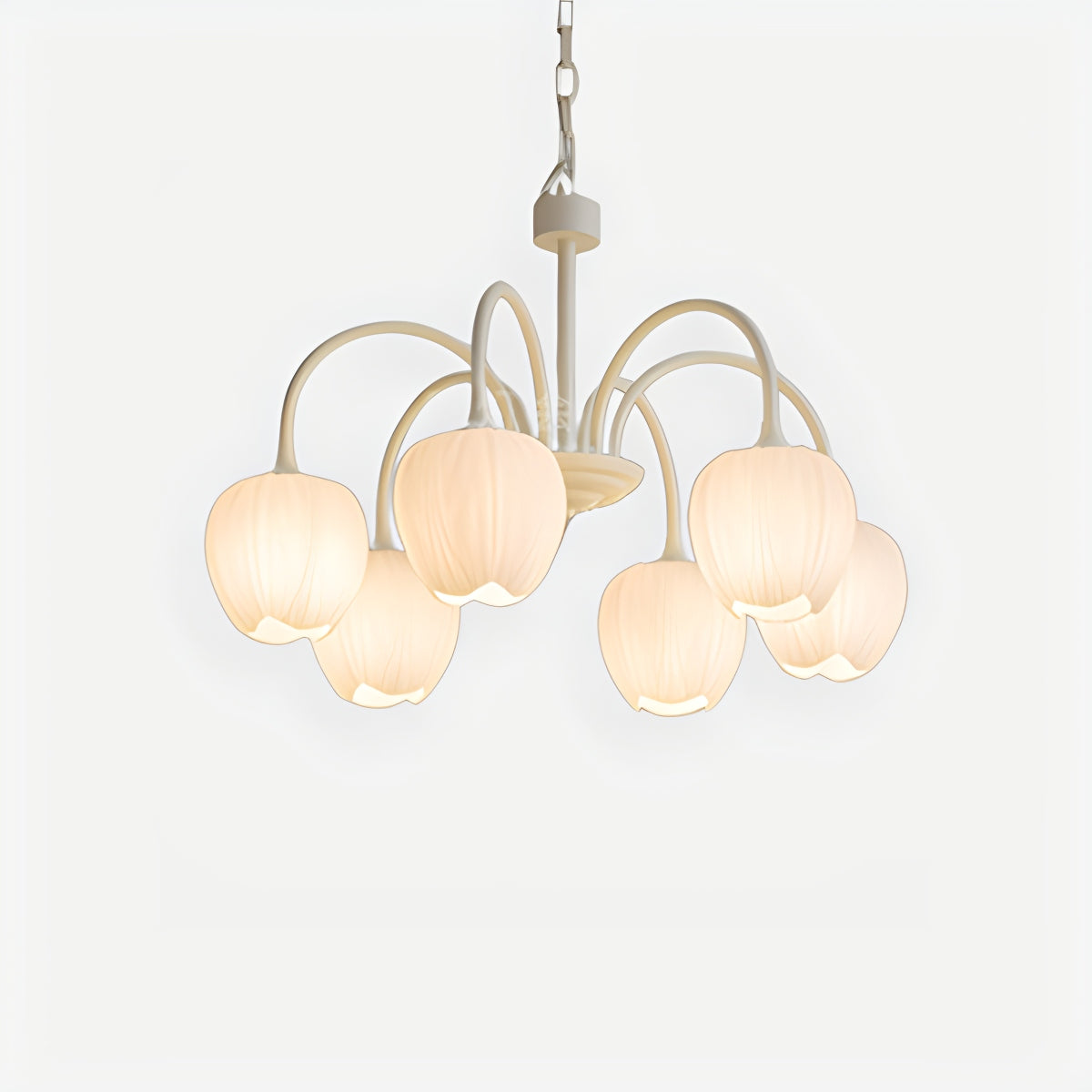 flairel French Romance Tulip Matcha Chandelier
