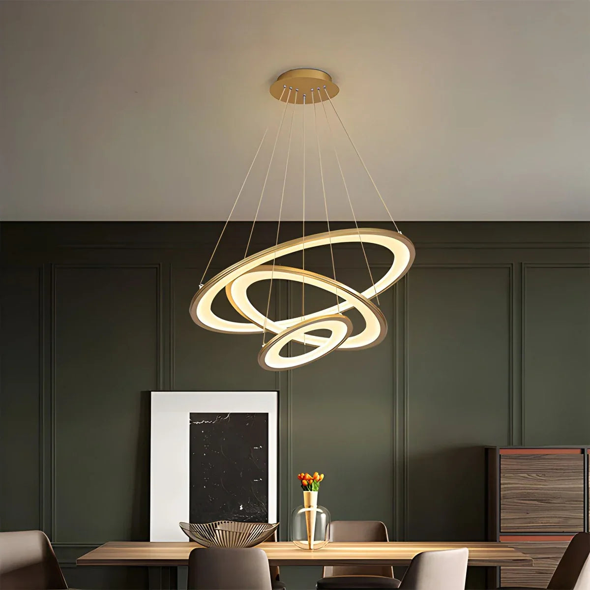 flairel Creative Minimalist Ring Chandelier