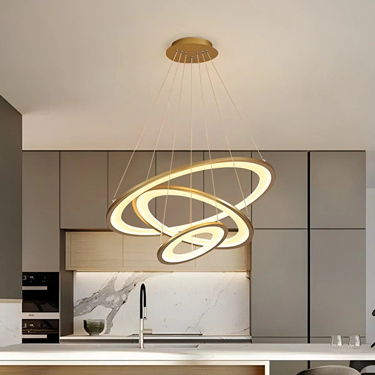 flairel Creative Minimalist Ring Chandelier