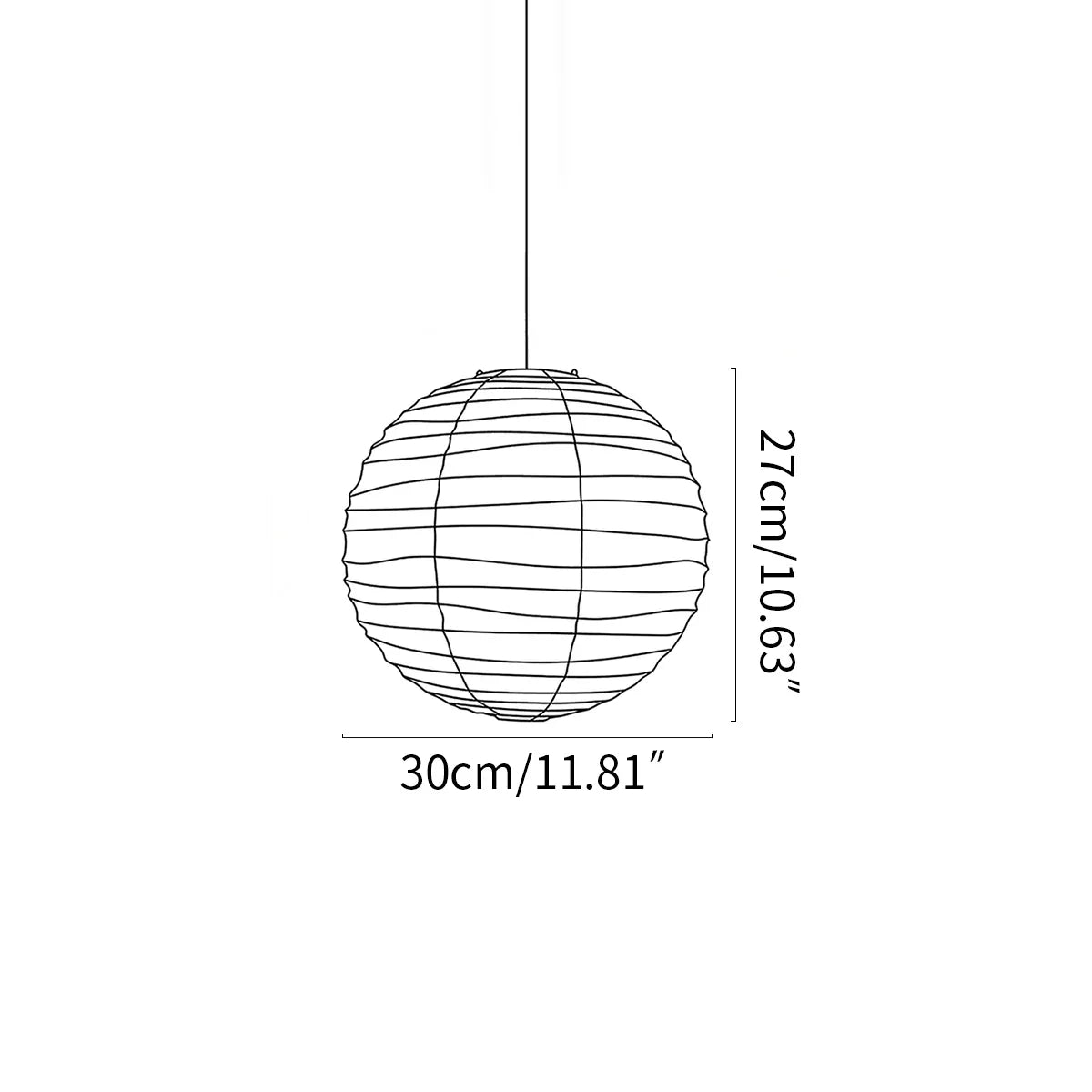 flairel Akari D Series Pendant Lamp for Dining Room