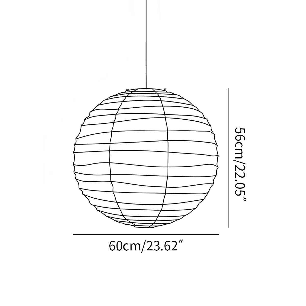 flairel Akari D Series Pendant Lamp for Dining Room