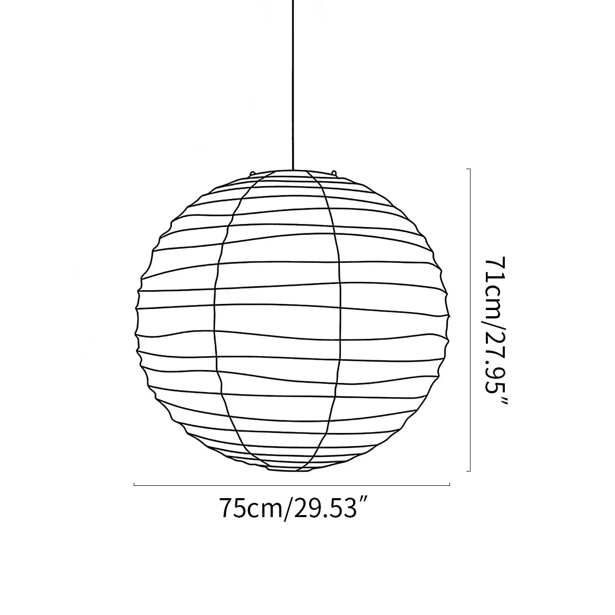 flairel Akari D Series Pendant Lamp for Dining Room