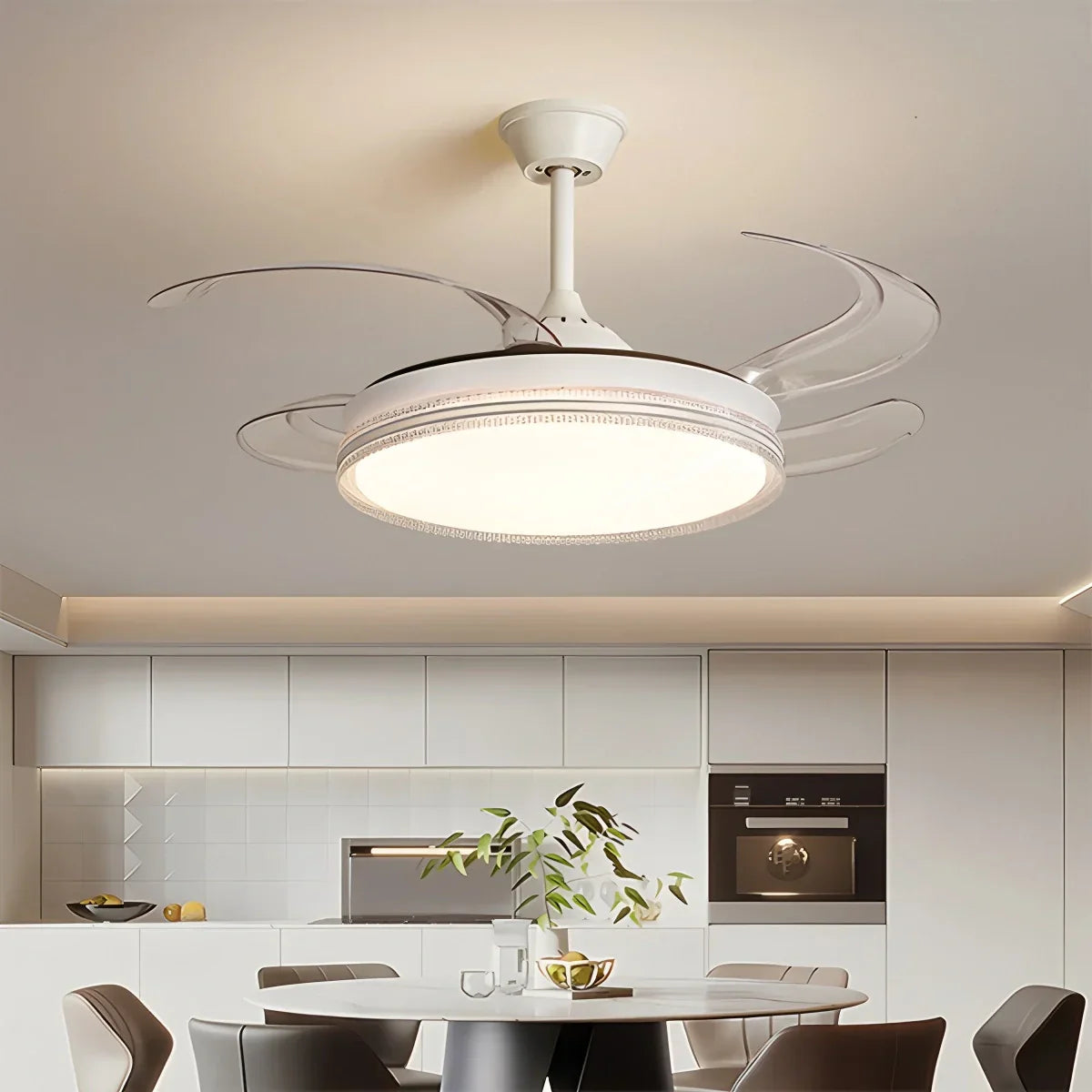 flairel Modern LED Ceiling Fan Lights with Remote Control