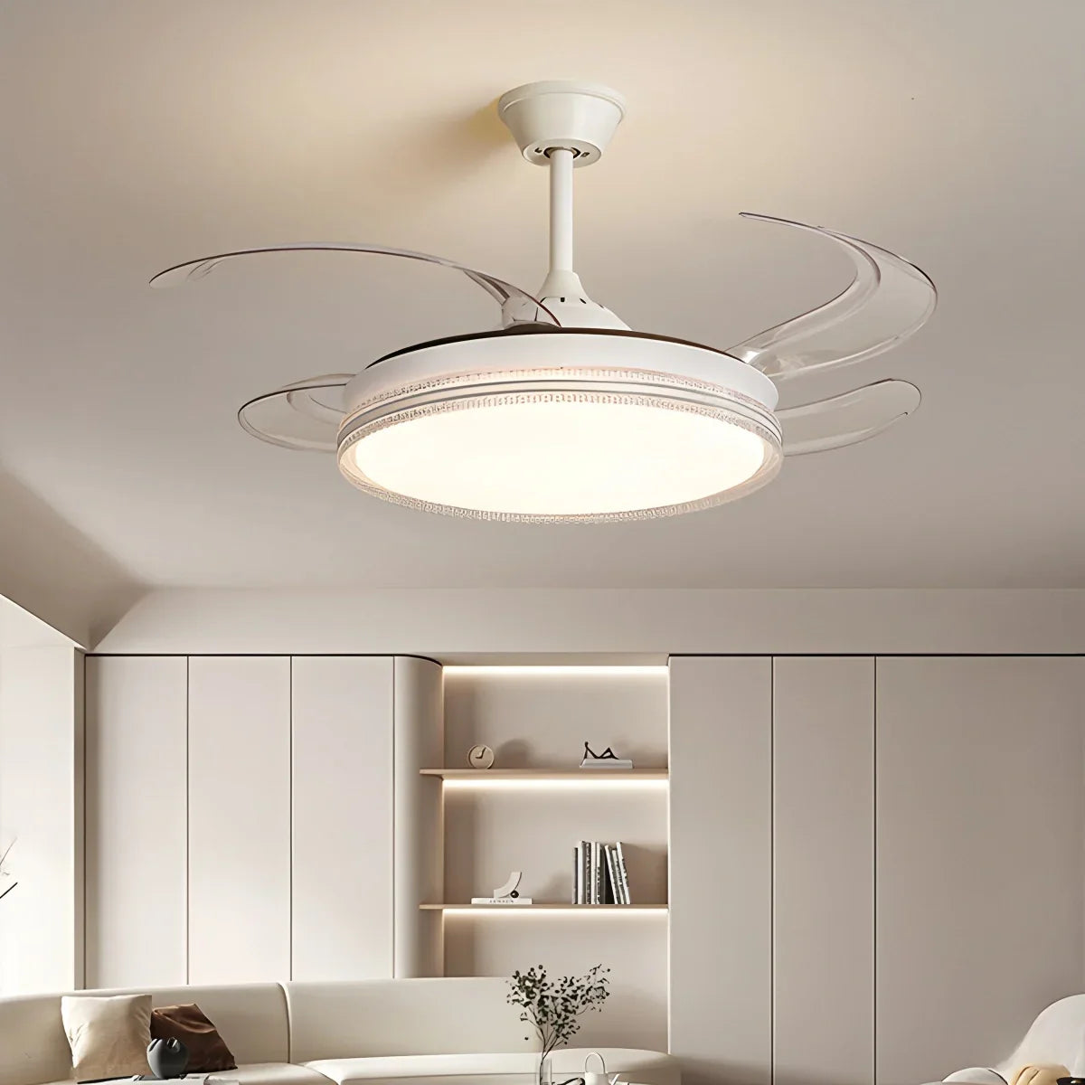flairel Modern LED Ceiling Fan Lights with Remote Control