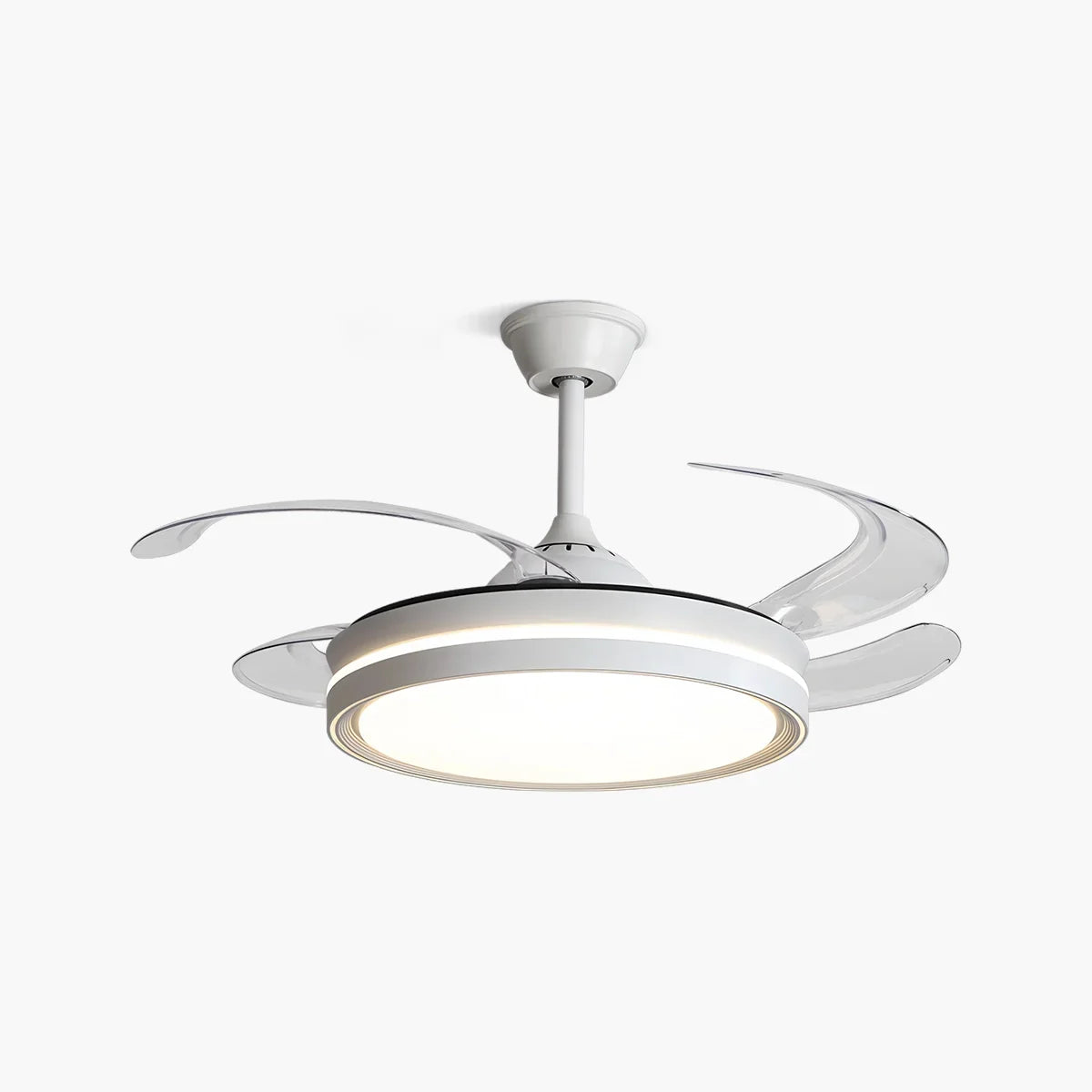 flairel Modern Silent Remote Control Ceiling Fan with Light
