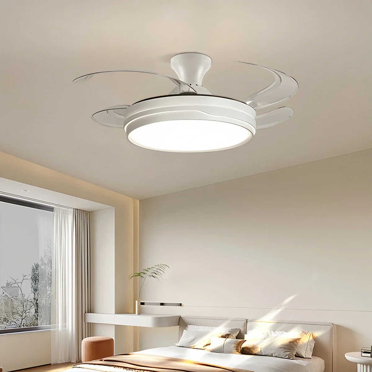 flairel LED Ceiling Fan Light with Remote Control